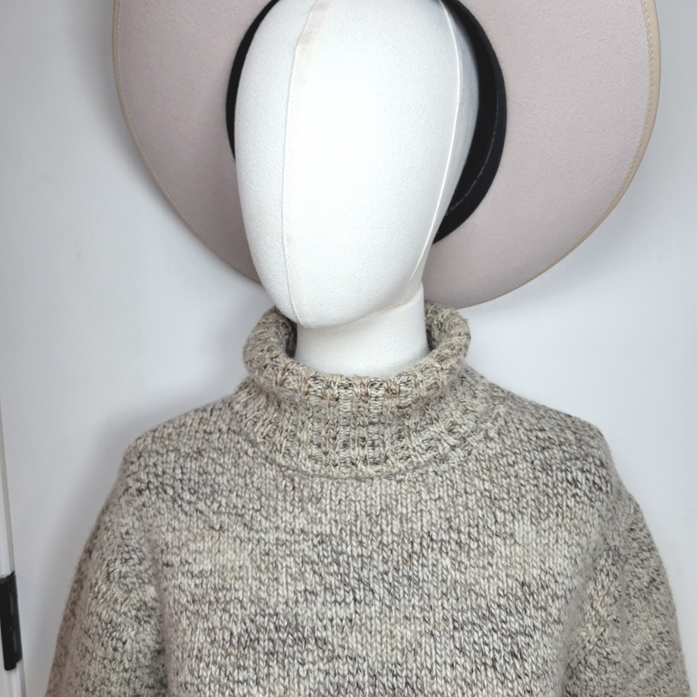 Lambswool Alpaca Yak Wool Hiking Sweater Outdoor Winter Warm Pullover Vintage - Picture 3 of 9